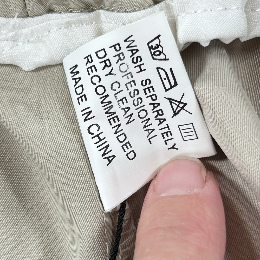 NWT COOFANDY Men's L Utility Straight Fit Cargo Pants Casual Khaki Drawstring - Picture 10 of 11